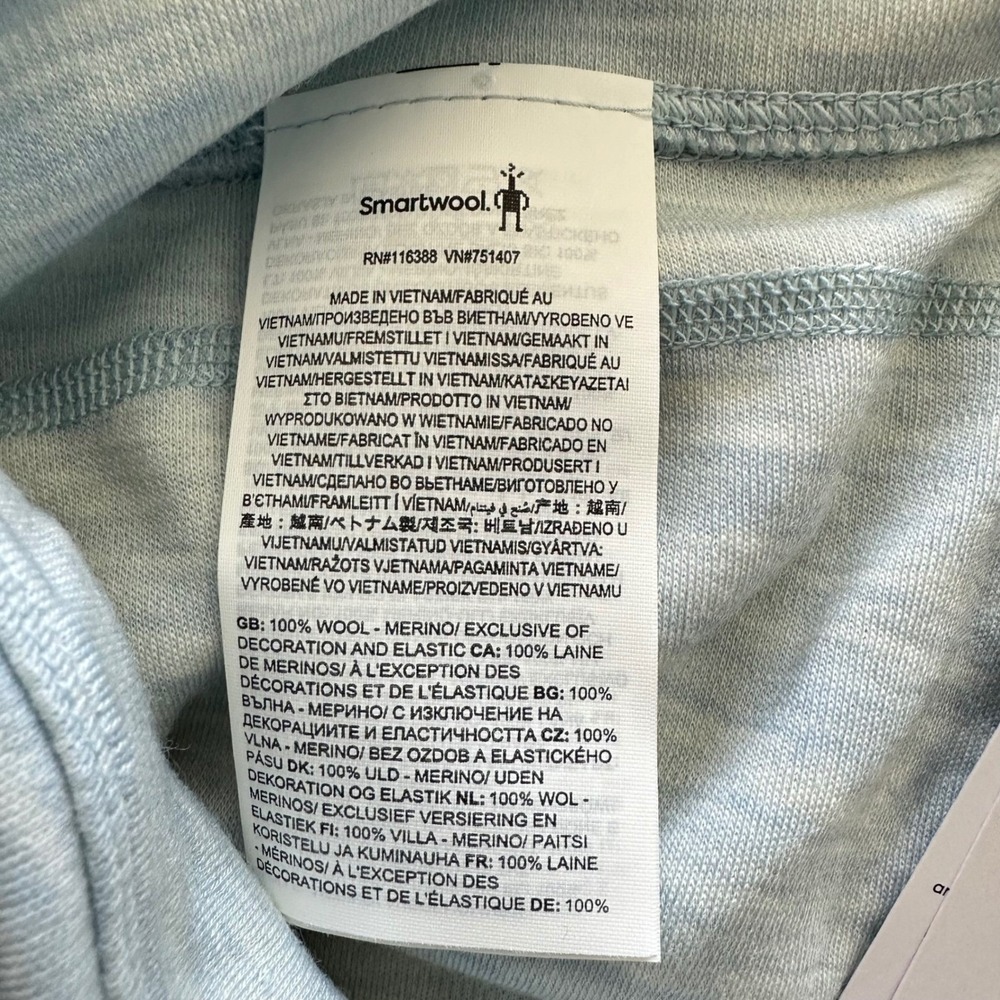 Smartwool Classic Thermal Merino Base Layer Bottom Winter Sky Heather L SW019242 - Picture 8 of 10